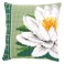 Vervaco Cross Stitch Cushion Kit - White Lotus Flower