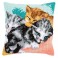 Vervaco Cross Stitch  Cushion Kit - Cute Kittens