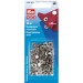 PRYM - Non-sew Fasteners 'Mini' Brass Silver 8mm Pack of 10