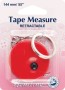 Tape Measure: Retractable with Key Ring - 140cm