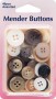 Mender Buttons: Assorted Colours: 40 Pieces