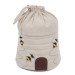 Craft Bag Round Drawstring Appliqué - Bee Hive