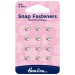 Hemline Snap Fasteners Sew-on Nickel 7mm Pack of of 12