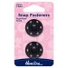 Hemline Snaps Fasteners Sew-On Black 25mm Pack of 2