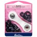 Hemline Eyelets Starter Kit 8.7mm Black (E) 24 Pieces