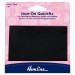 Hemline Quickfix Iron-On Cotton Patches Black - 11 x 25cm