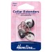 Hemline Collar Expanders Metal - 19mm - 3pcs