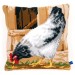 Vervaco Cross Stitch Cushion Kit - Grey Hen