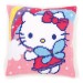 Vervaco Cross Stitch Cushion Kit - Hello Kitty and Rainbow