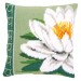 Vervaco Cross Stitch Cushion Kit - White Lotus Flower