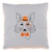 Embroidery - Cushion - Fox with Orange Glasses