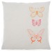 Embroidery - Cushion - Orange Butterflies