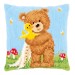 Cross Stitch Cushion Kit: Popcorn & Soufflé the Duck