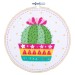 Embroidery Kit with Ring - Cactus