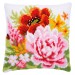 Vervaco Cross Stitch Cushion Kit - Colourful Flowers