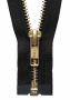 YKK Brass Metal Open Ended Zip in 46cm - Multiple Colours