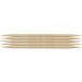 Knitting Pins: Double-Ended: Set of Five: Takumi Bamboo: 12.5cm x 5.00mm
